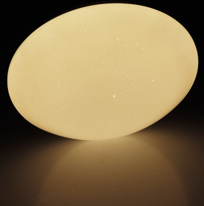 LED Deckenleuchte CAPELINHO 12" Ø 27cm, 12W, 740lm, 3000K, Sternenhimm.