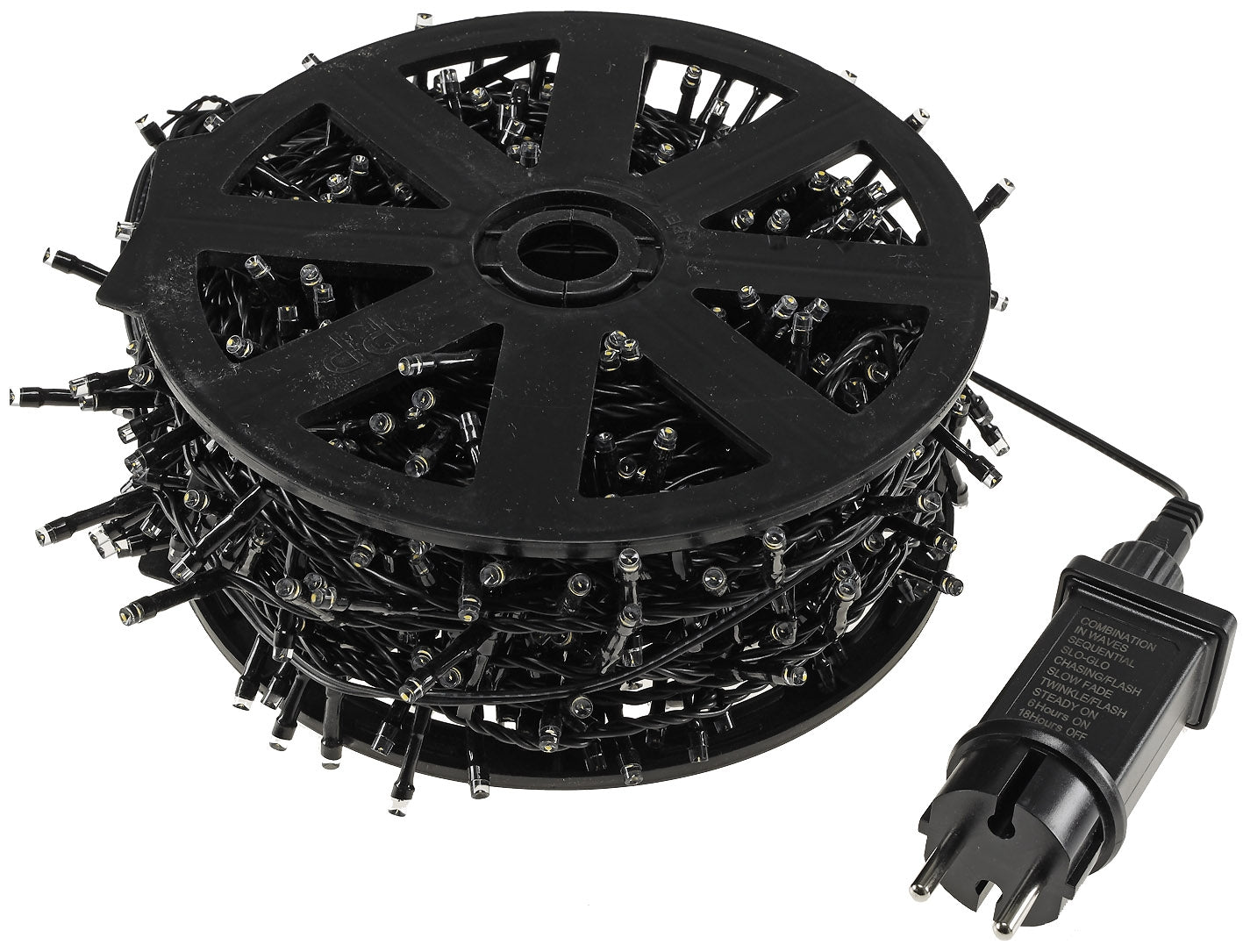 LED Aussen-Lichterkette "CT-ALK800" 80m warmweiß, Kabel schwarz, IP44, 800 LEDs