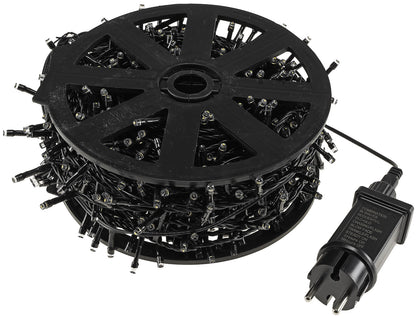 LED Aussen-Lichterkette "CT-ALK800" 80m warmweiß, Kabel schwarz, IP44, 800 LEDs
