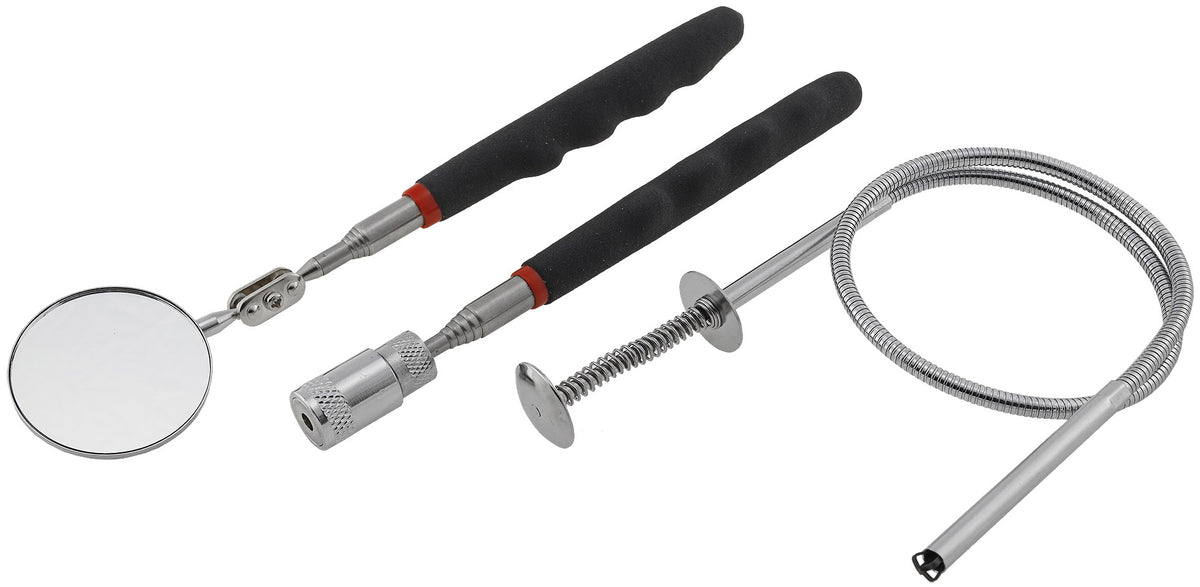 Pick up Tool Set  "CT-3in1" 3 Tools Spiegel, LED mit Magnet,flexibel Greifer