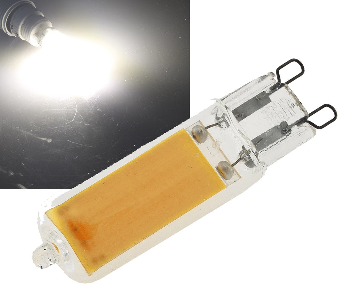 LED Stiftsockel G9, 4,5W, 510lm 330°, 230V, 4200k / neutralweiß, Glas