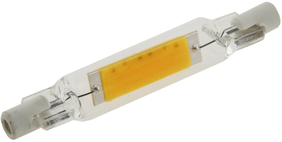 LED Strahler R7s "Glas RS78" 360°, 450lm, 78mm, 2900k / warmweiß