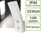 LED Wandleuchte "PORTAO" 4000K 15W, 1100lm, PIR-Bewegungsmelder, IP44