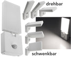 LED Wandleuchte "PORTAO" 4000K 15W, 1100lm, PIR-Bewegungsmelder, IP44
