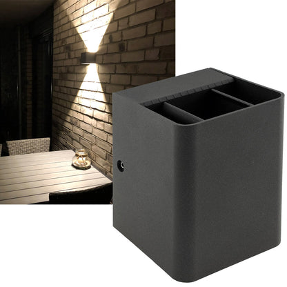 LED Wandleuchte "Fachada" IP54, 2x3W, 3000K, warmweiß