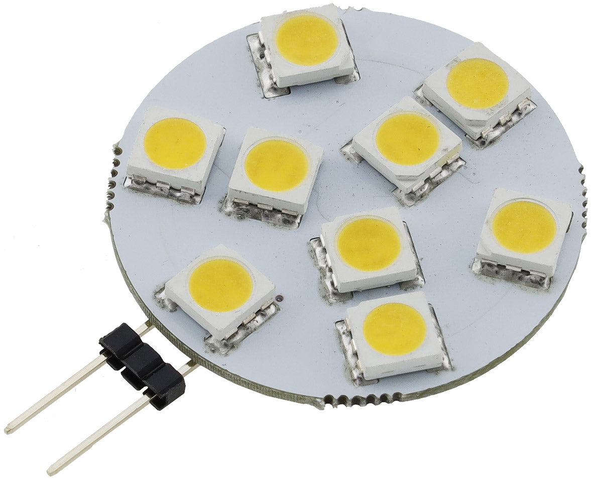 LED Stiftsockellampe G4 "HL-9" 3000k, 120lm, 120°, 12V/1,2W, warmweiß