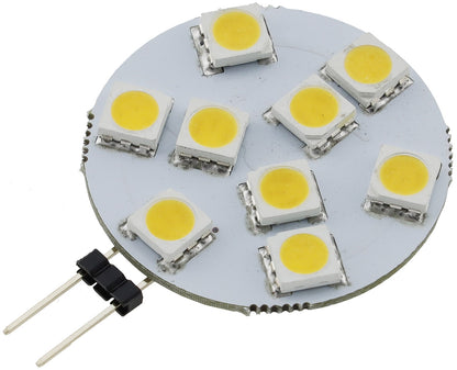 LED Stiftsockellampe G4 "HL-9" 3000k, 120lm, 120°, 12V/1,2W, warmweiß
