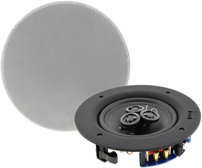 Einbaulautsprecher "CTE-30W ", 2-Wege 80W, 8Ohm, 234x67mm, Rund, weiß