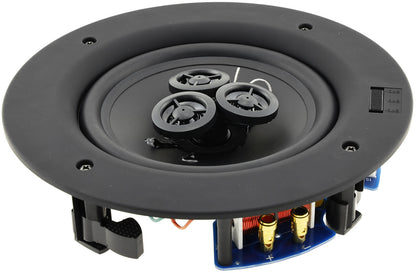 Einbaulautsprecher "CTE-30W ", 2-Wege 80W, 8Ohm, 234x67mm, Rund, weiß