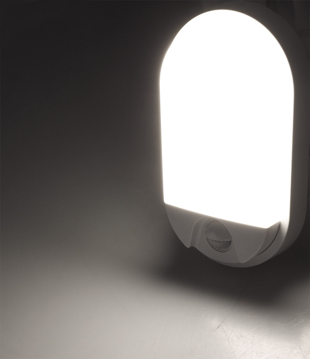 LED Wandleuchte "NIAS" IP54, 4000K 10W, 830lm, 140° Bewegungsmelder