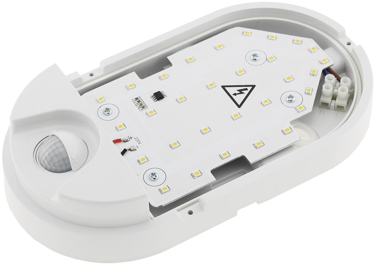 LED Wandleuchte "NIAS" IP54, 4000K 10W, 830lm, 140° Bewegungsmelder
