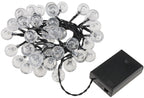 LED Batterie-Lichterkette "BubbleBall" 40 Kugeln 23mm Ø, 6m lang, multicolor