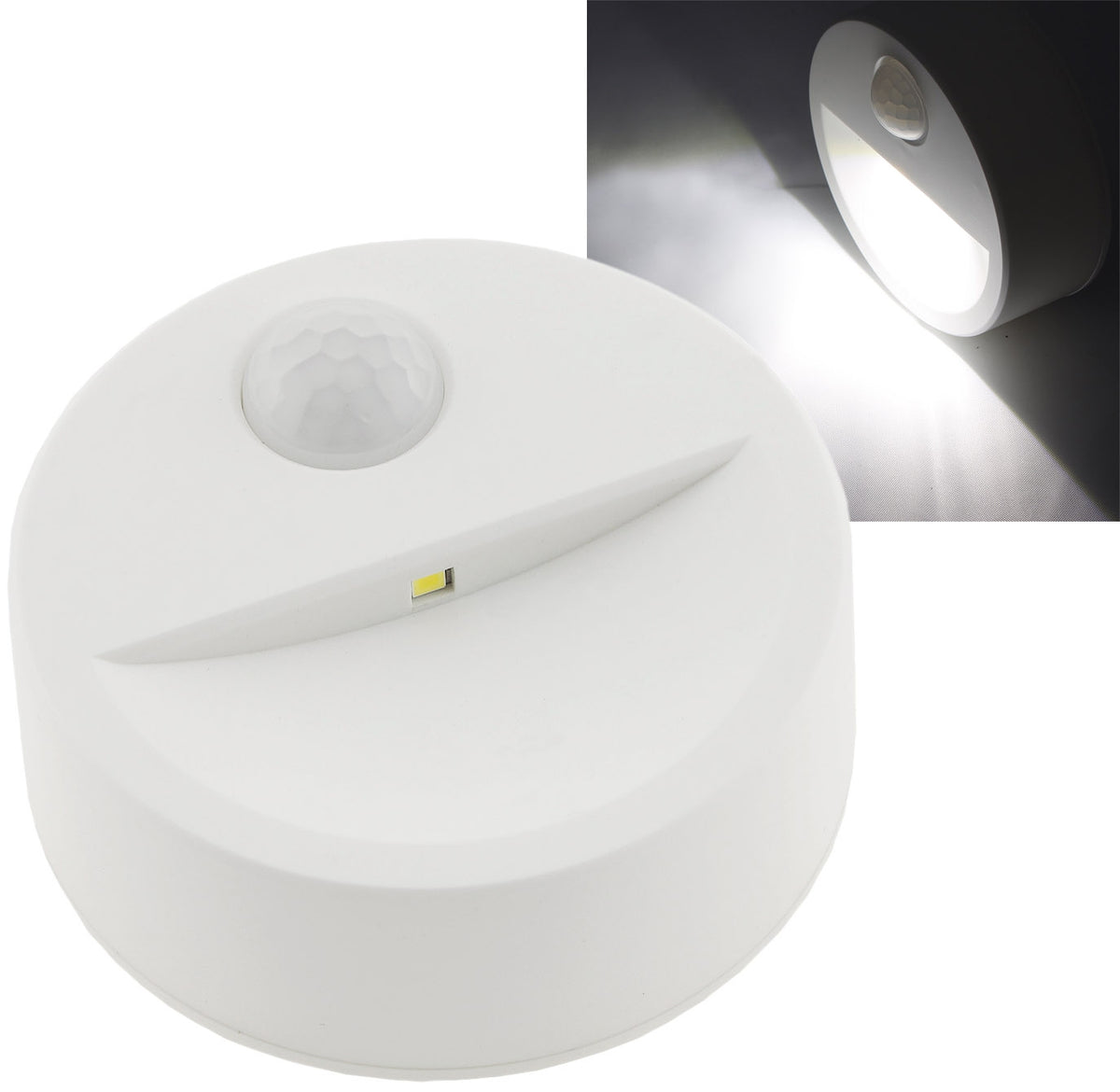LED Treppenlicht mit Bewegungsmelder Batteriebetrieb, 3x AAA, neutralweiß