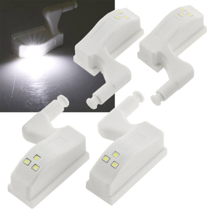 LED Schrankleuchte, 4er-Set Batteriebetrieb, Drucksensor für Türen
