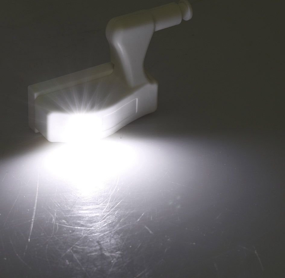 LED Schrankleuchte, 4er-Set Batteriebetrieb, Drucksensor für Türen