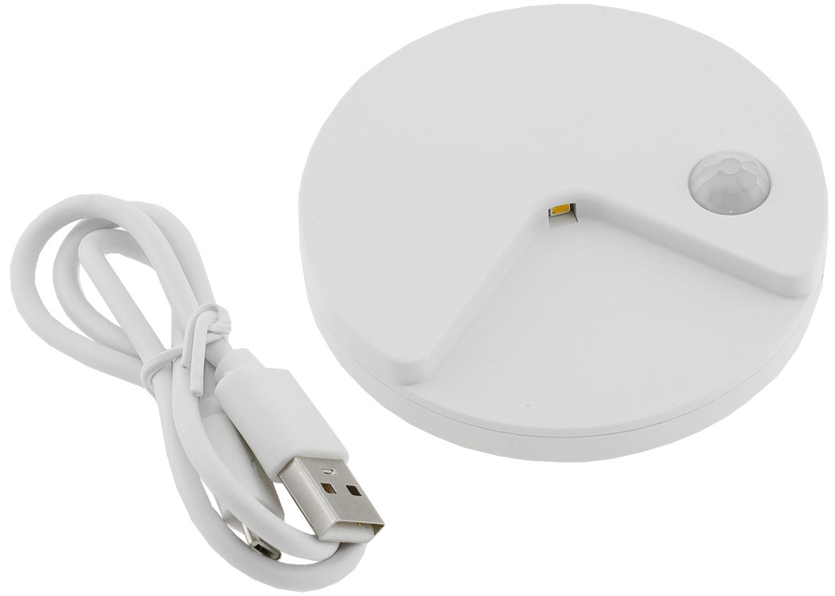 LED Treppenlicht mit Bewegungsmelder integr. Akku, warmweiß, Slim: 80x14mm