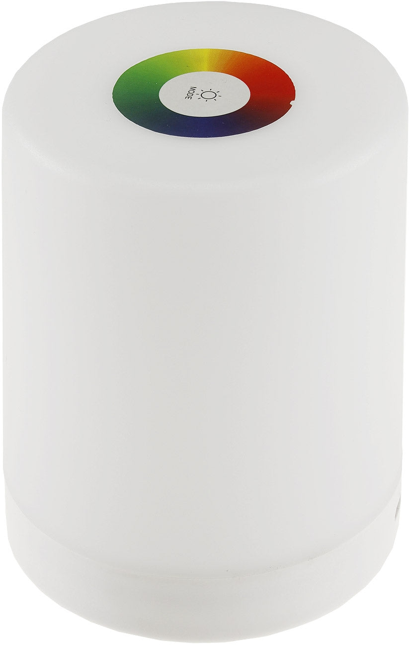 LED Tischleuchte mit Touch-Funktion Li-Akku, Warmweiß + RGB