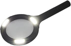 LED Lese-Lupe mit Batteriebetrieb 2x AA, neutralweiß, 3 Dioptrien 250lm