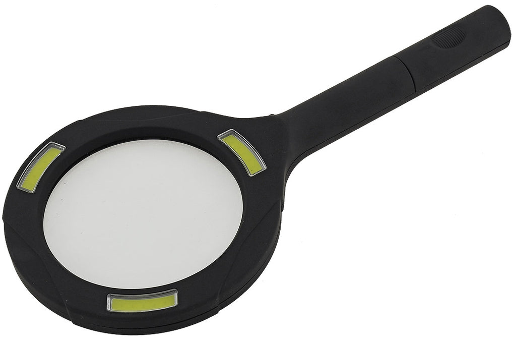 LED Lese-Lupe mit Batteriebetrieb 2x AA, neutralweiß, 3 Dioptrien 250lm