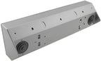 5-fach Steckdosenblock, silber 250V~/ 16A, Aufbaumontage