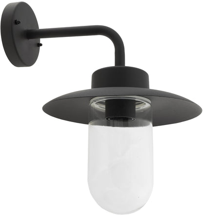 Wandleuchte "LEVADA-W" IP44, Anthrazit Alu + Glas, E27 Sockel, 230V