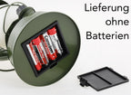 LED Camping Laterne "CT-CL Army" ØxH 12x23,5cm, 4x AA, warmweiß, dimmbar