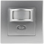 Unterputz PIR-Bewegungsmelder 160° LED geeignet, 2-Draht Technik, silber