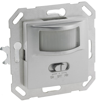 Unterputz PIR-Bewegungsmelder 160° LED geeignet, 2-Draht Technik, silber