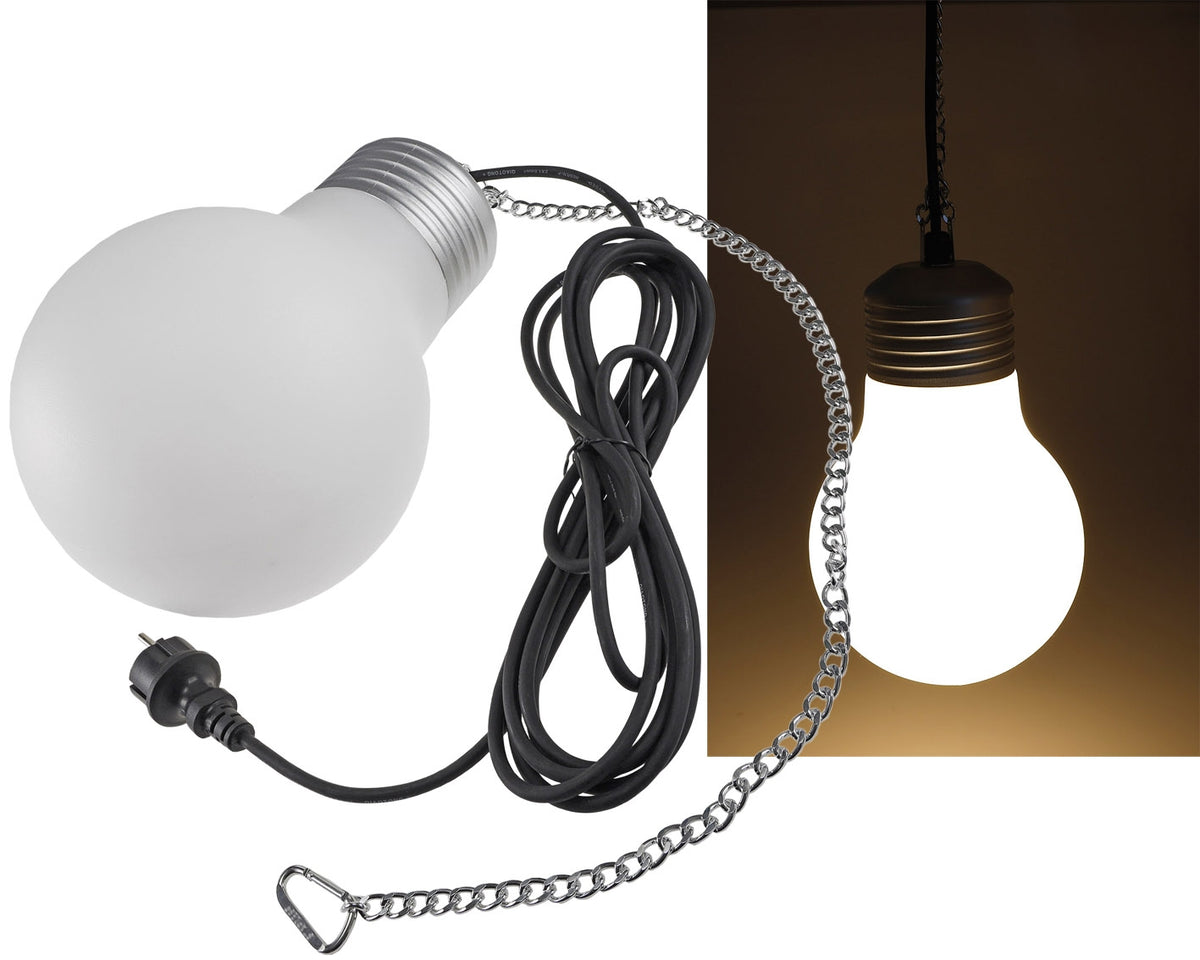 Design Hängeleuchte "Maxi-E27" IP54 1x E27 Sockel, 75cm Kette, Ø20cm