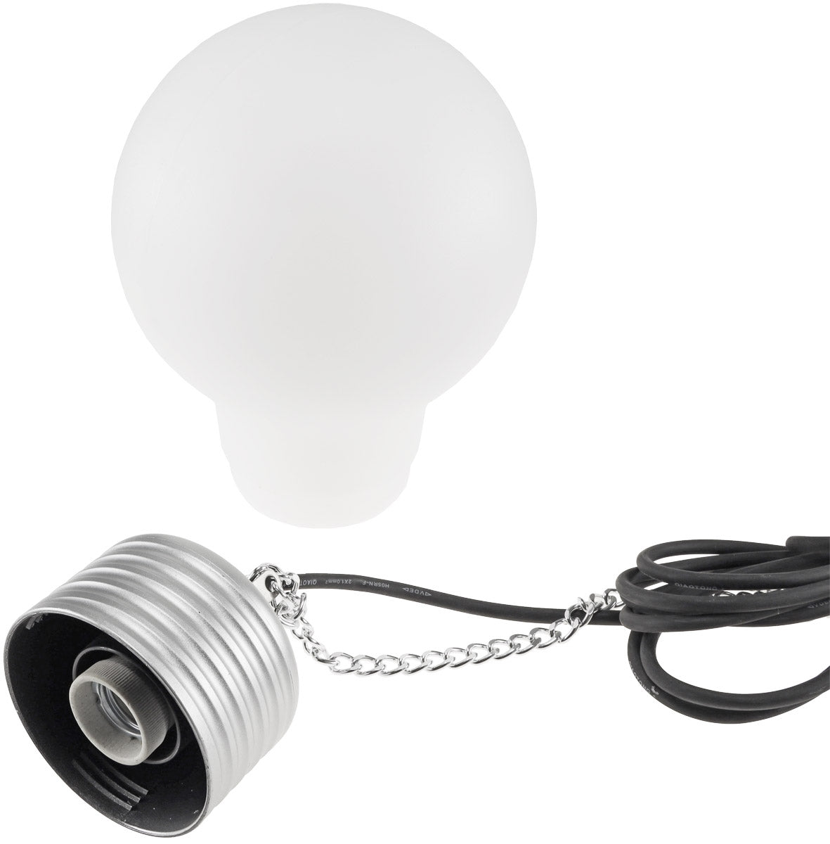 Design Hängeleuchte "Maxi-E27" IP54 1x E27 Sockel, 75cm Kette, Ø20cm
