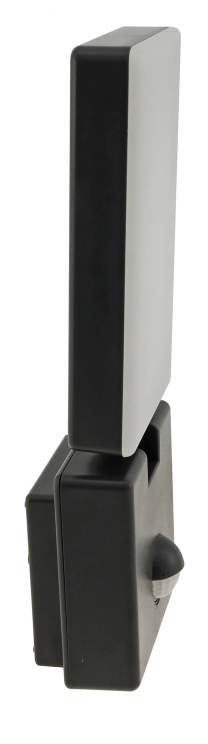LED Wandleuchte ANTHRAZIT 4000K 15W, 1100lm, PIR-Bewegungsmelder, IP44