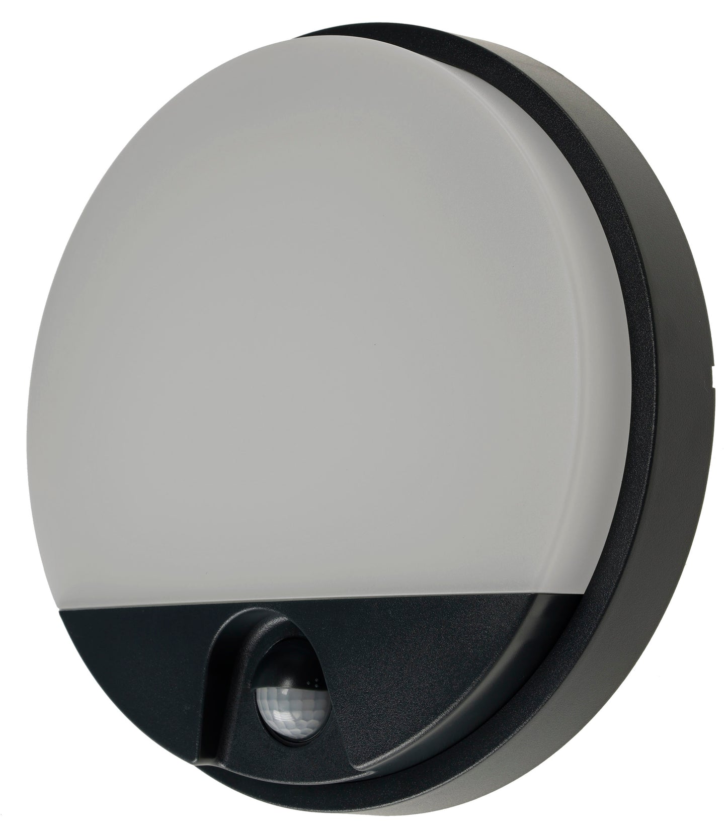 LED Wandleuchte ANTHRAZIT IP54, Rund 15W, 1150lm, Bewegungsmelder, 4000k