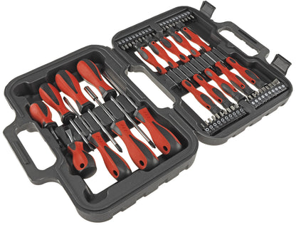 Schraubendreher Set 58-teilig mit Koffer 18 Schraubendreher, 40 Bits