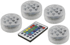 Unterwasser LED Licht mit Fernbedienung RGB, Wasserdicht IP68, 4er-Set