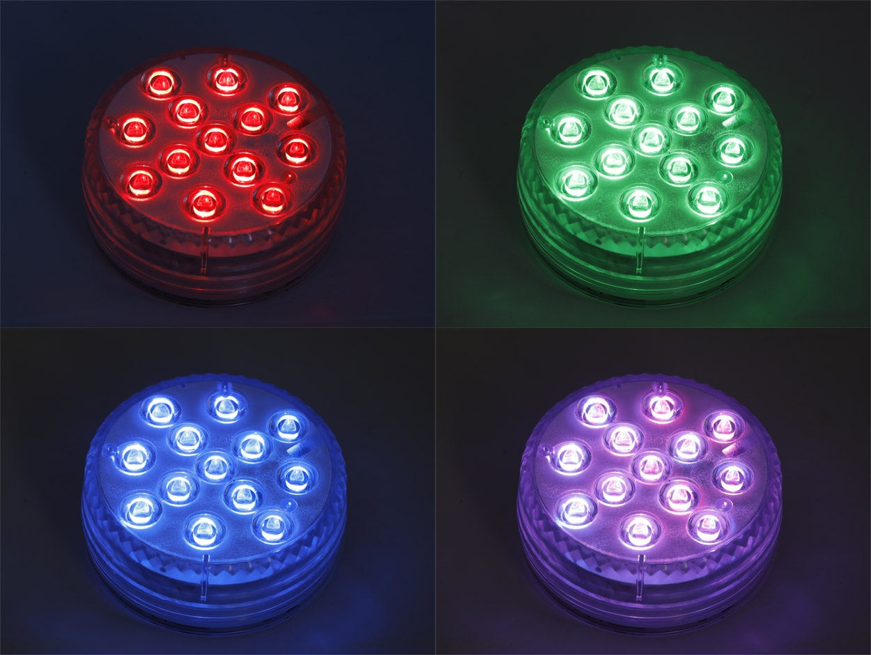 Unterwasser LED Licht mit Fernbedienung RGB, Wasserdicht IP68, 4er-Set