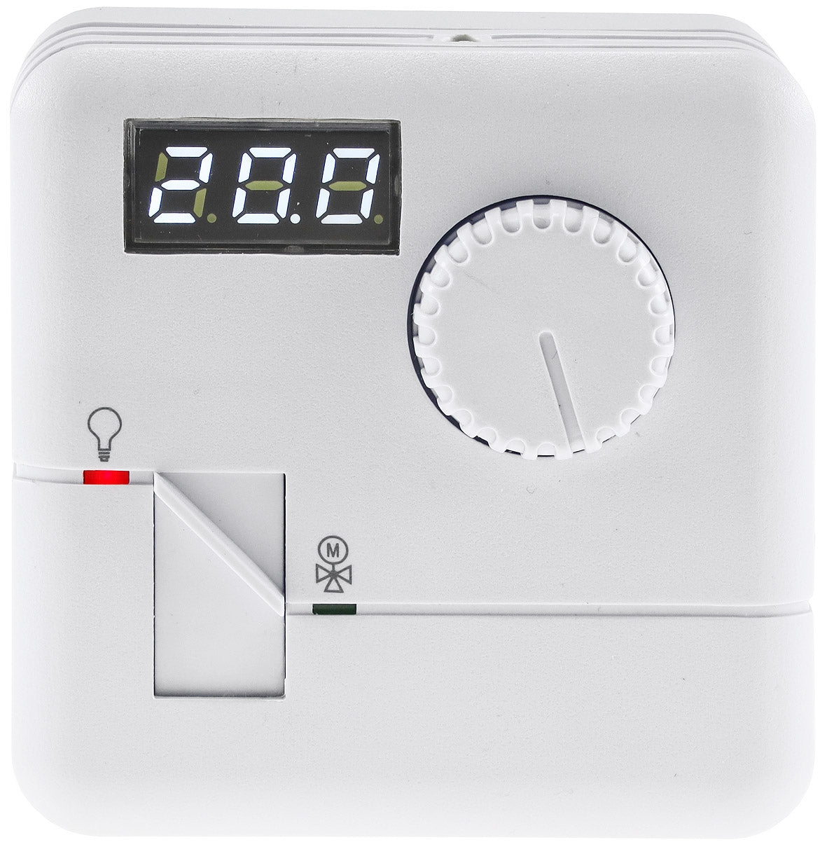 Raumtemperatur-Regler Thermostat "RT-55" 7A, weißes LED-Display, 5-30°C, 110-230V