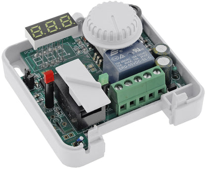 Raumtemperatur-Regler Thermostat "RT-55" 7A, weißes LED-Display, 5-30°C, 110-230V