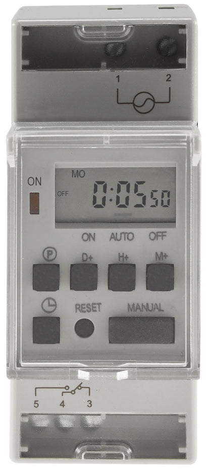 digitale Wochen-Zeitschaltuhr für Schalttafel-Einbau, 230V, mit Bluetooth