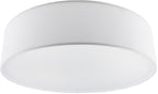 Deckenleuchte mit Textilschirm weiß ØxH 40x10cm, für 3x E14 Lampe