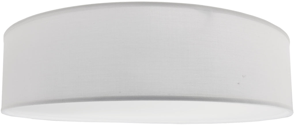 Deckenleuchte mit Textilschirm weiß ØxH 40x10cm, für 3x E14 Lampe
