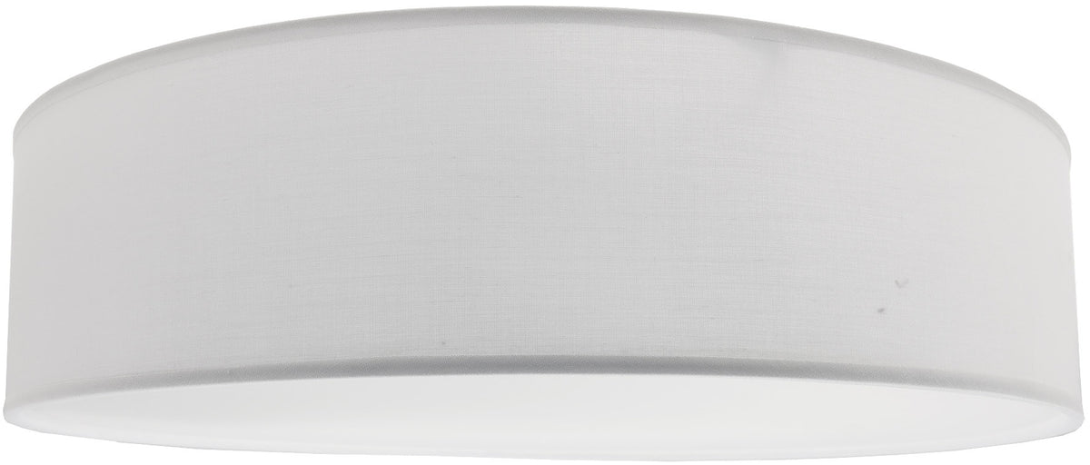 Deckenleuchte mit Textilschirm weiß ØxH 40x10cm, für 3x E14 Lampe