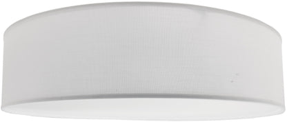 Deckenleuchte mit Textilschirm weiß ØxH 40x10cm, für 3x E14 Lampe