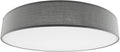 Deckenleuchte mit Textilschirm grau ØxH 50x12cm, für 4x E27 Lampe