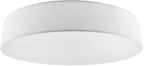Deckenleuchte mit Textilschirm weiß ØxH 50x12cm, für 4x E27 Lampe
