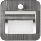 LED Einbauleuchte für UP-Dosen mit PIR Alu gebürstet 2W, 25lm, warmweiß