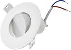 LED Einbauleuchte "Flat-60" warmweiß 95x60mm, 10W, 890lm, Gehäuse Weiß