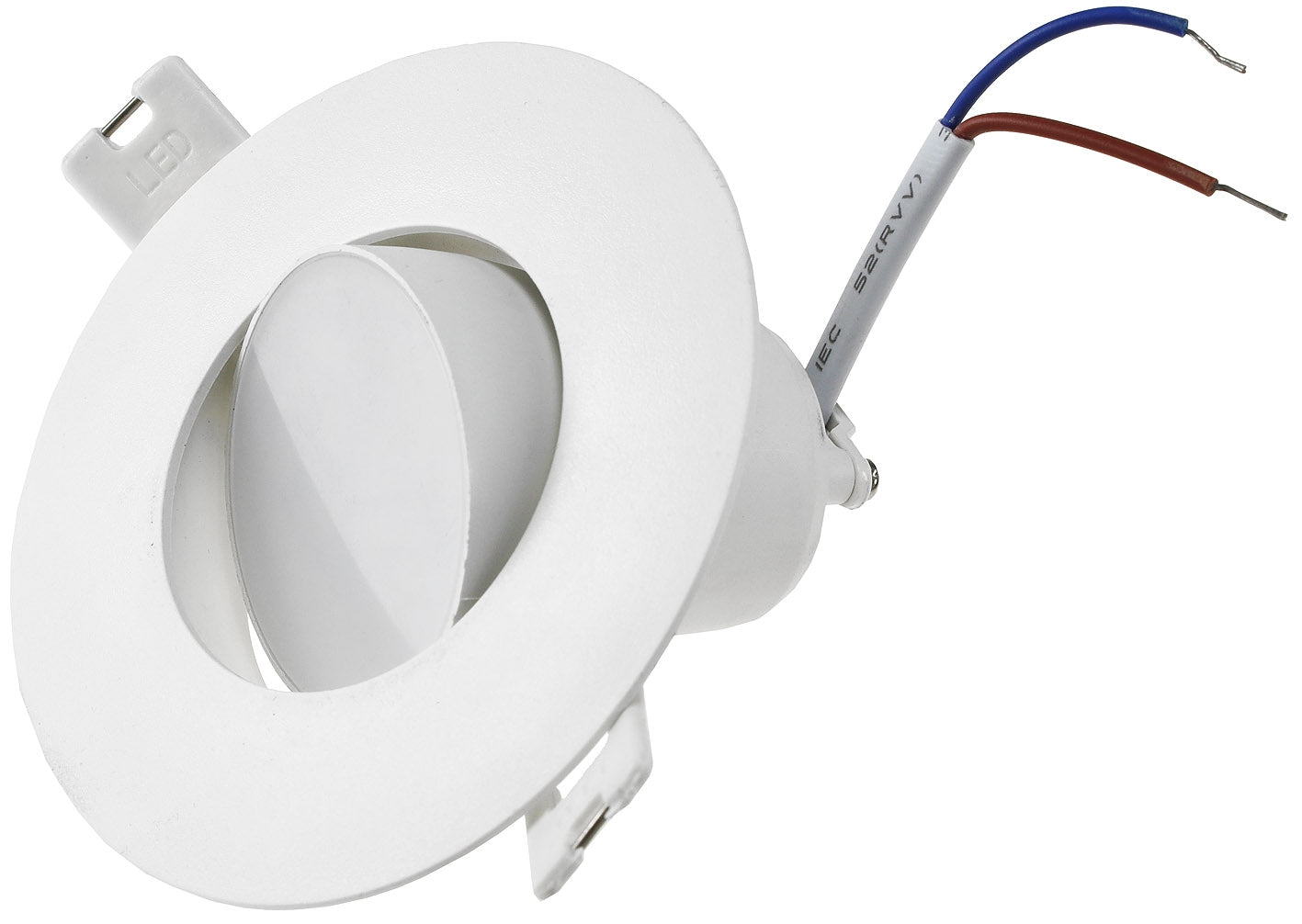 LED Einbauleuchte "Flat-60" warmweiß 95x60mm, 10W, 890lm, Gehäuse Weiß