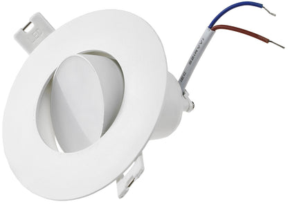 LED Einbauleuchte "Flat-60" warmweiß 95x60mm, 10W, 890lm, Gehäuse Weiß