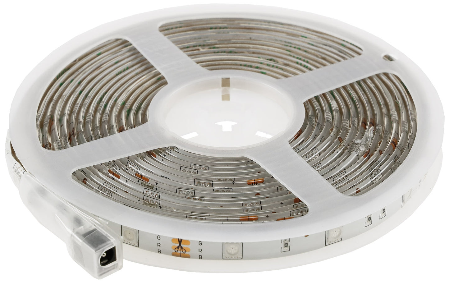 RGB LED-Stripe Set 5m + Mini Controller Farbwechsel, FB, IP20, mit Netzteil