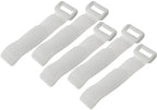 Klettband mit Öse, 5er Pack 15x2cm, weiß